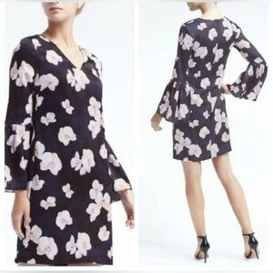 Banana‎ Republic Pink Sheath Dress with Bell Sleeves